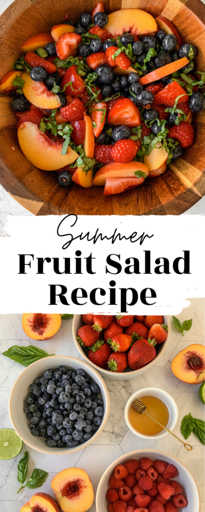 Basil Lime Fruit Salad | eatwitherika.com